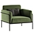 Modern Scribe Armchair: 2017 Design 3D model small image 2