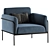 Modern Scribe Armchair: 2017 Design 3D model small image 3