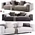 Elegant NEVYLL Model Sofa 3D model small image 1