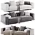 Elegant NEVYLL Model Sofa 3D model small image 2