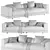 Elegant NEVYLL Model Sofa 3D model small image 3