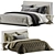 Laskasas Harry Bed: Sleek Elegance 3D model small image 1