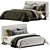 Laskasas Harry Bed: Sleek Elegance 3D model small image 2