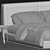 Elegant Double Bed by Flou 3D model small image 5