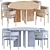 Modern Karimoku Dining Set 3D model small image 2