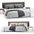 Modern and Stylish SKIN Bed 3D model small image 1