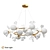 Scandinavian Chandelier Asta Gold 3D model small image 1