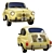 Fiat 600D 1965 3D Model 3D model small image 4