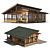 Rustic Cabin with Falz Roof 3D model small image 6