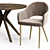 Customizable Color Chair and Table 3D model small image 5