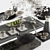 Modern 22-piece Tableware Set 3D model small image 2