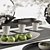 Modern 22-piece Tableware Set 3D model small image 4