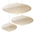 Elegant Akari Paper Metal Lamps 3D model small image 1