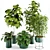 Modern Indoor Plant Set 27 3D model small image 1