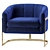 Luxurious Carter Velvet Accent Chair 3D model small image 3