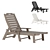 Adjustable All-Weather Adirondack Lounger 3D model small image 1