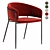 Modern Dining Chair in 5 Colors 3D model small image 3