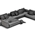 Modern Furniture Design: Minotti Roger 3D model small image 4