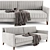 Elegant Bristol Sofa in Millimeters 3D model small image 3