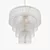 Ricardo Textured Glass Cascade Chandelier 3D model small image 2