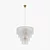 Ricardo Textured Glass Cascade Chandelier 3D model small image 3