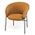 Sculptural Comfort Dining Chair 3D model small image 3