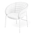 Sculptural Comfort Dining Chair 3D model small image 7