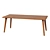 Harper Brass Walnut Dining Table 3D model small image 1