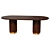 Campbell Oval Dining Table 3D model small image 1