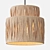 Rattan Palm Eastern Style Chandelier 3D model small image 2