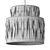 Rattan Palm Eastern Style Chandelier 3D model small image 6