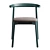 Modern Ando Chair Upholstered Design 3D model small image 3