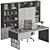 Executive Oak Desk - Modern Office 3D model small image 7