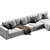 Italian Designer Hermes Chaise Longue 3D model small image 4