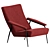 Molteni&C D.153.1 Lounge Armchair 3D model small image 1