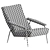 Molteni&C D.153.1 Lounge Armchair 3D model small image 3