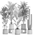 Botanical Oasis Plants Set 3D model small image 6