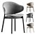 Modern Nelli Dining Chair Design 3D model small image 1