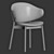 Modern Nelli Dining Chair Design 3D model small image 2