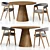 Customizable Set: Trevor Chair and Lori Table 3D model small image 2