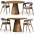 Customizable Set: Trevor Chair and Lori Table 3D model small image 24