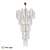 Shanti Gold Chandelier with Crystals 3D model small image 1