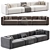 Stylish MAHY Sofa by Braid 3D model small image 3