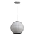 Gleaming Glass Pendant: Modern Elegance 3D model small image 3