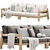 LARS Outdoor Elegance Sofa Design 3D model small image 3