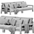 LARS Outdoor Elegance Sofa Design 3D model small image 5