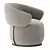  Stylish Picolo Fabric Armchair 3D model small image 3