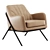 Modern Accent Armchair Cult Furniture 3D model small image 3