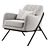 Modern Accent Armchair Cult Furniture 3D model small image 4