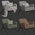 Modern Accent Armchair Cult Furniture 3D model small image 7